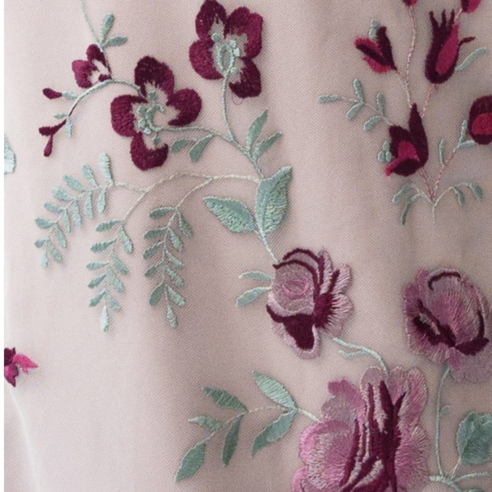 Jenny Yoo Drew Gown Enchanted Floral Vintage Iris - Picture 8 of 9